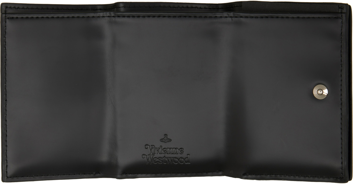 Vivienne Westwood Black Trifold Wallet