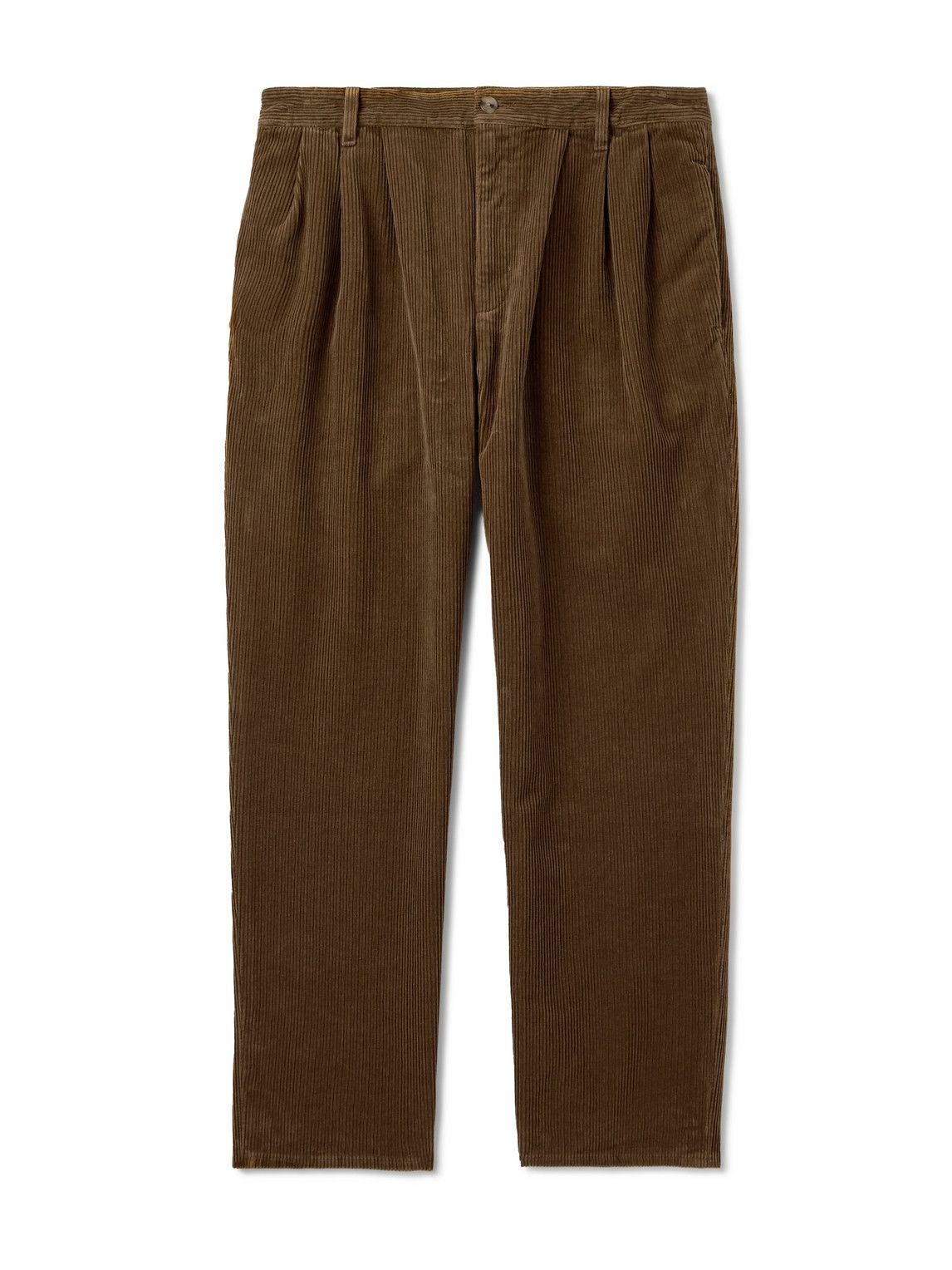SAINT LAURENT - Straight-Leg Cotton-Corduroy Trousers