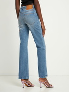 RABANNE Denim Embellished High Rise Jeans