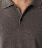 The Row Blainy wool and cashmere polo sweater