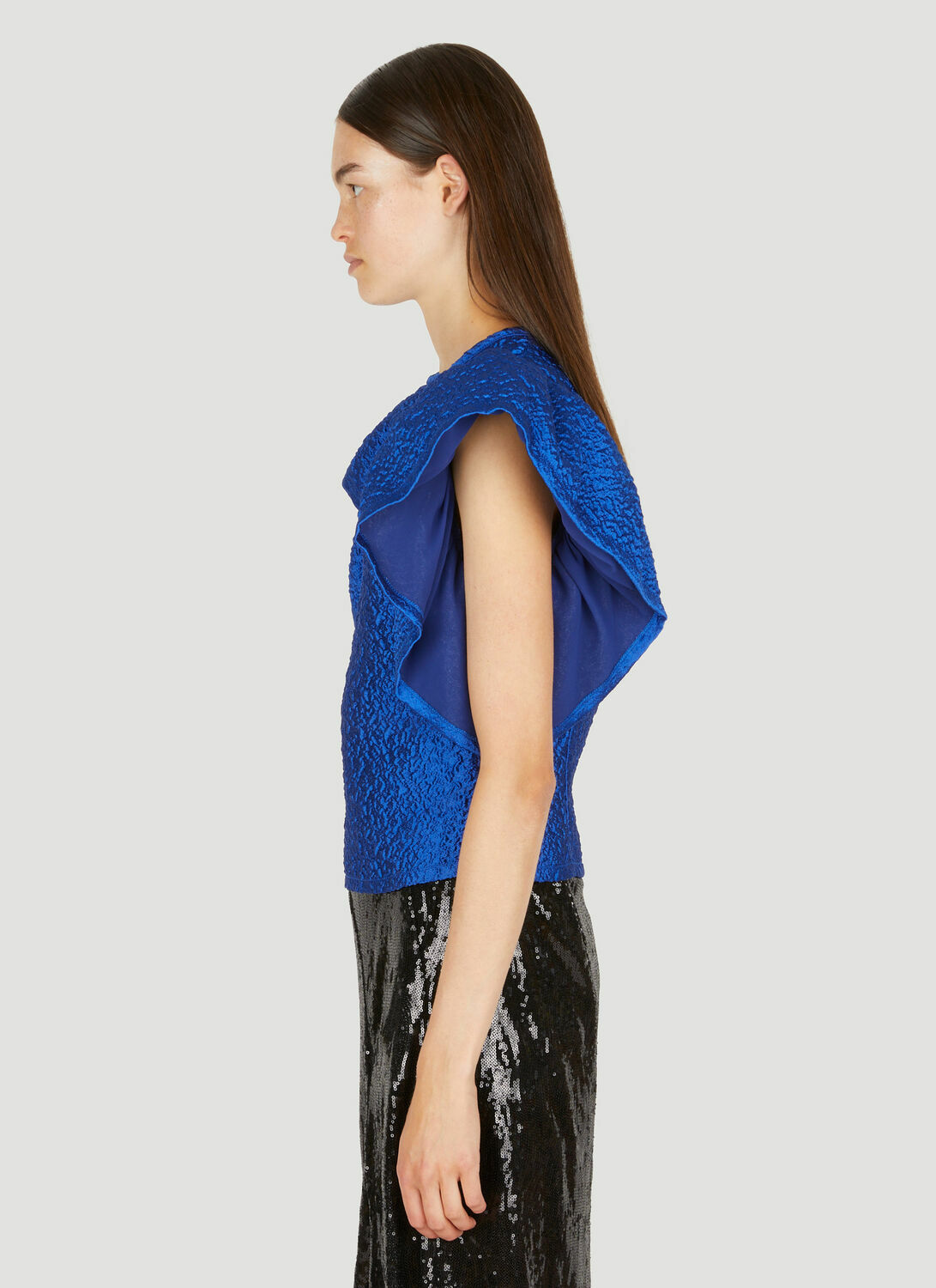 Koché Ruffle Sleeve Top