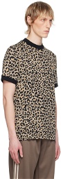 Fred Perry Beige Leopard T-Shirt