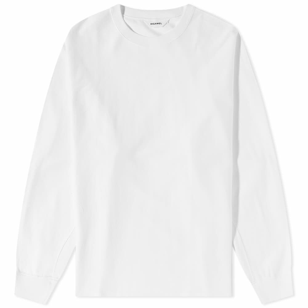 DIGAWEL Men's Long Sleeve Dolman T-Shirt in White DIGAWEL