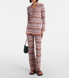 Rixo Brody chevron cotton top