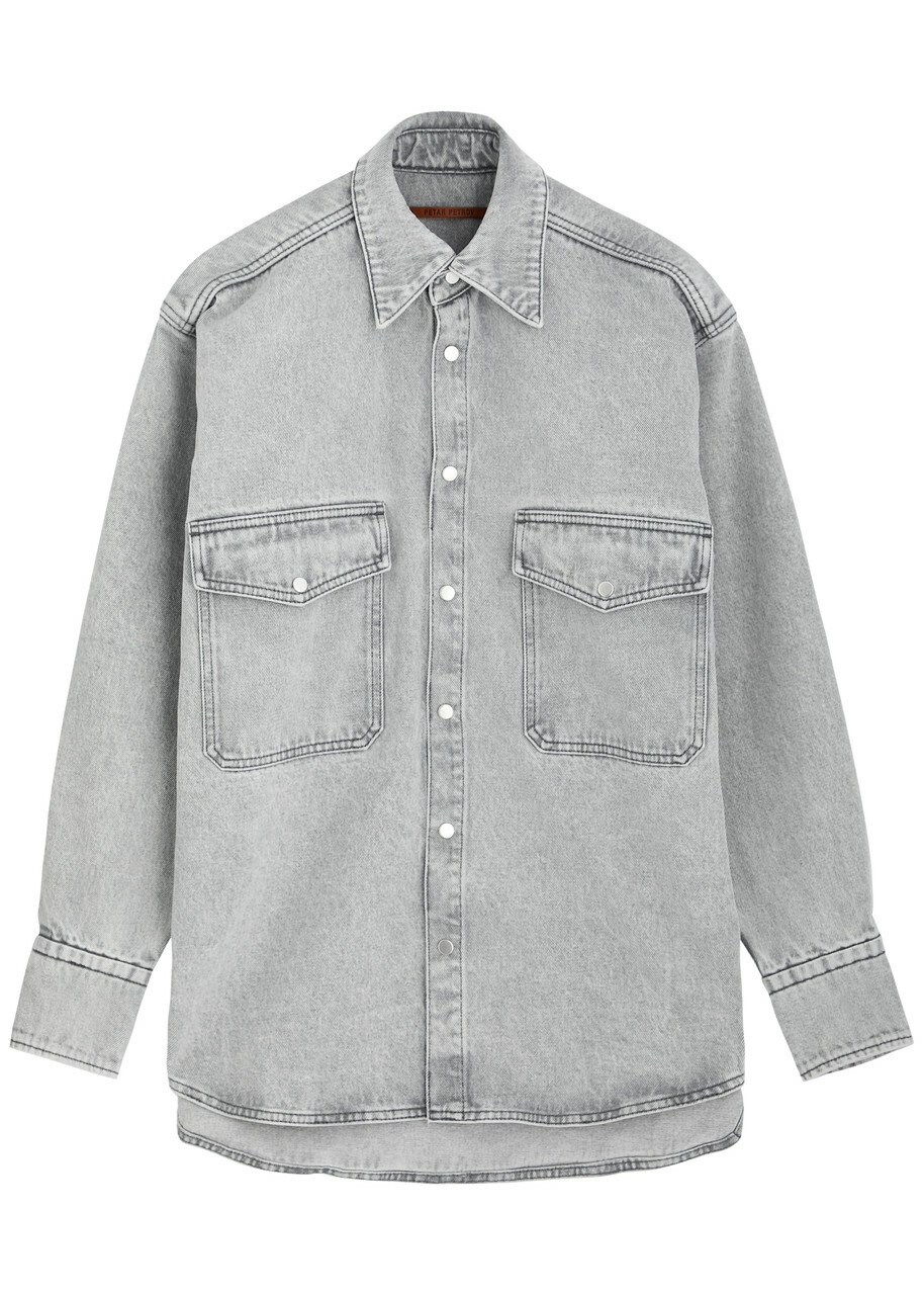 Petar Petrov Get Up Denim Shirt Grey Light
