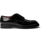 DOLCE & GABBANA - Polished-Leather Derby Shoes - Black