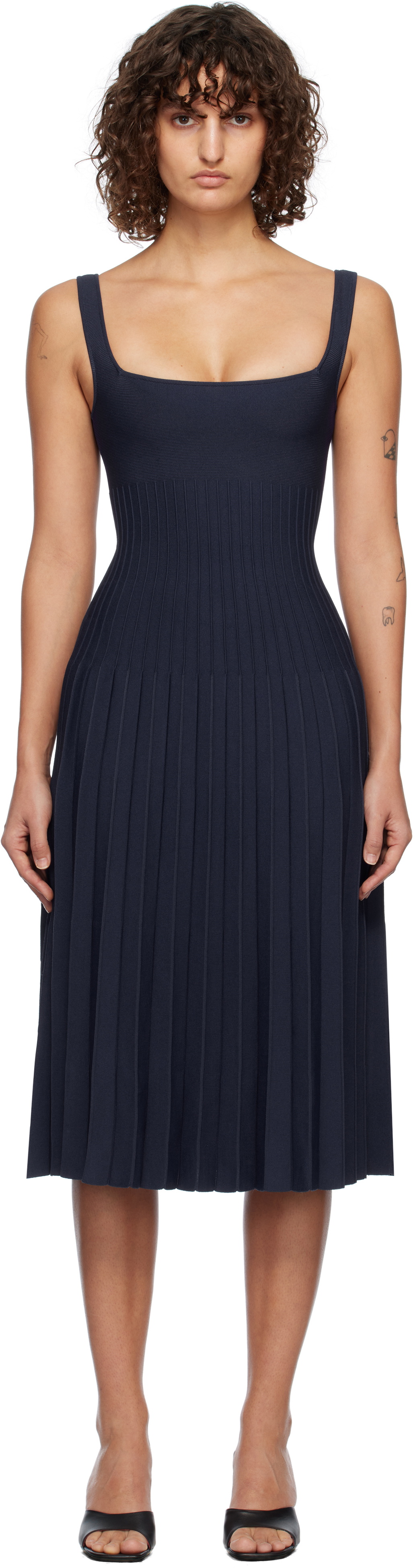 knit open back maxi dress Open-Back Knit Dress