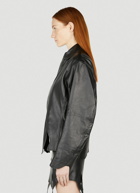 Ninamounah - Poison Cut Out Leather Jacket in Black
