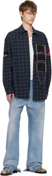 Martine Rose Navy Wallet Shirt