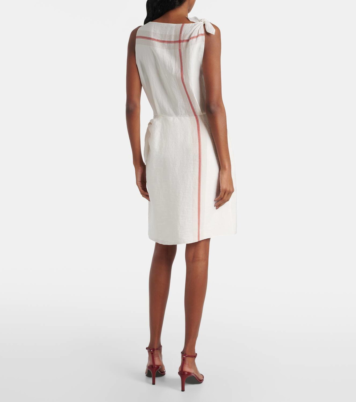 Vince Striped wrap dress