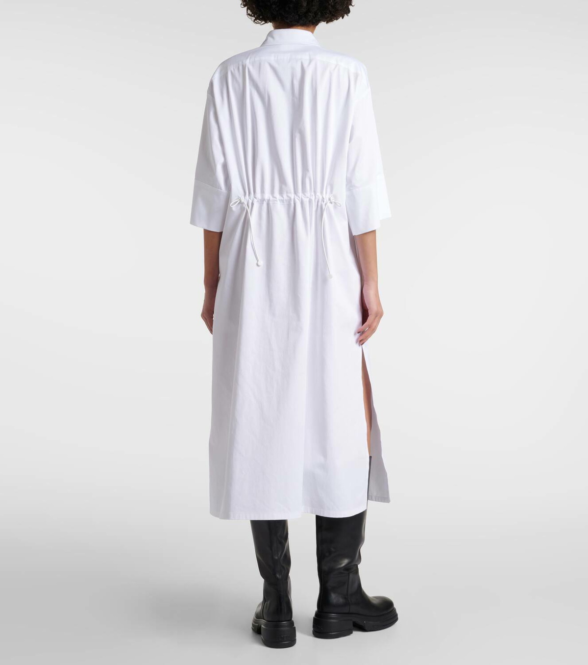 Max Mara Eulalia cotton-blend midi shirt dress Max Mara