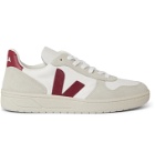 Veja - V-10 Leather and Rubber-Trimmed Suede and B-Mesh Sneakers - White