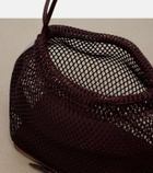 Alaïa Le Pochon fishnet bucket bag