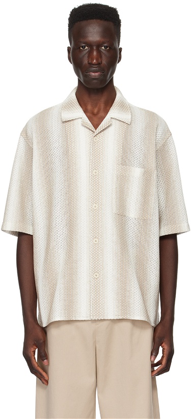 Photo: Solid Homme Beige & White Stripe Shirt
