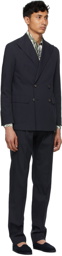 DOPPIAA Navy Seersucker Aadolfo Suit