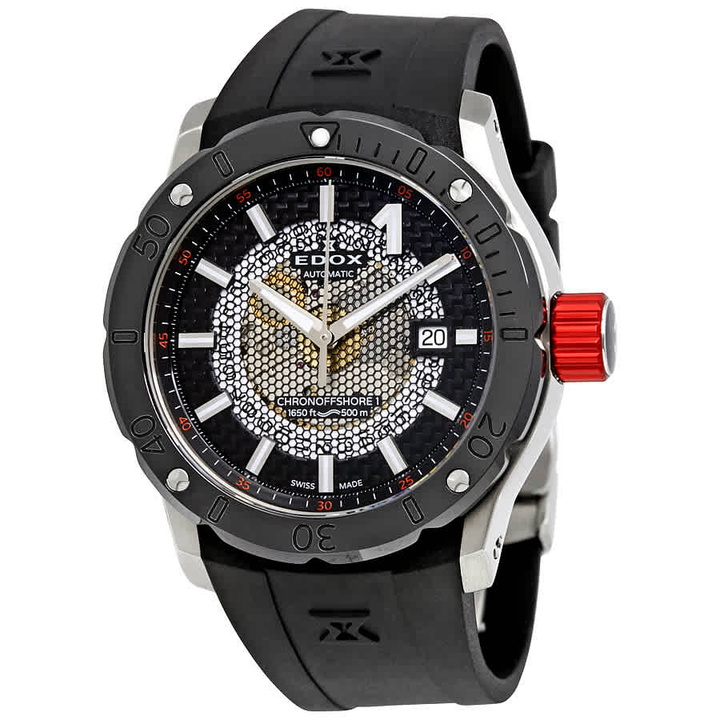 Photo: Edox Chronoffshore-1 Automatic Mens Watch 80099 3R NIN