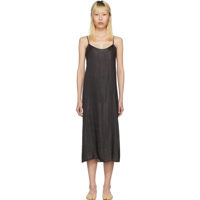 Photo: Moderne Black Portrait Long Slip Dress