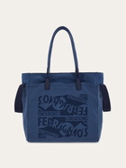 Ferragamo Mens Tote bag with logo in Blue