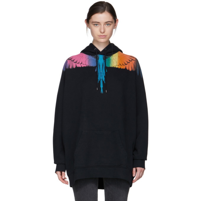 Photo: Marcelo Burlon County of Milan Black Rainbow Hoodie