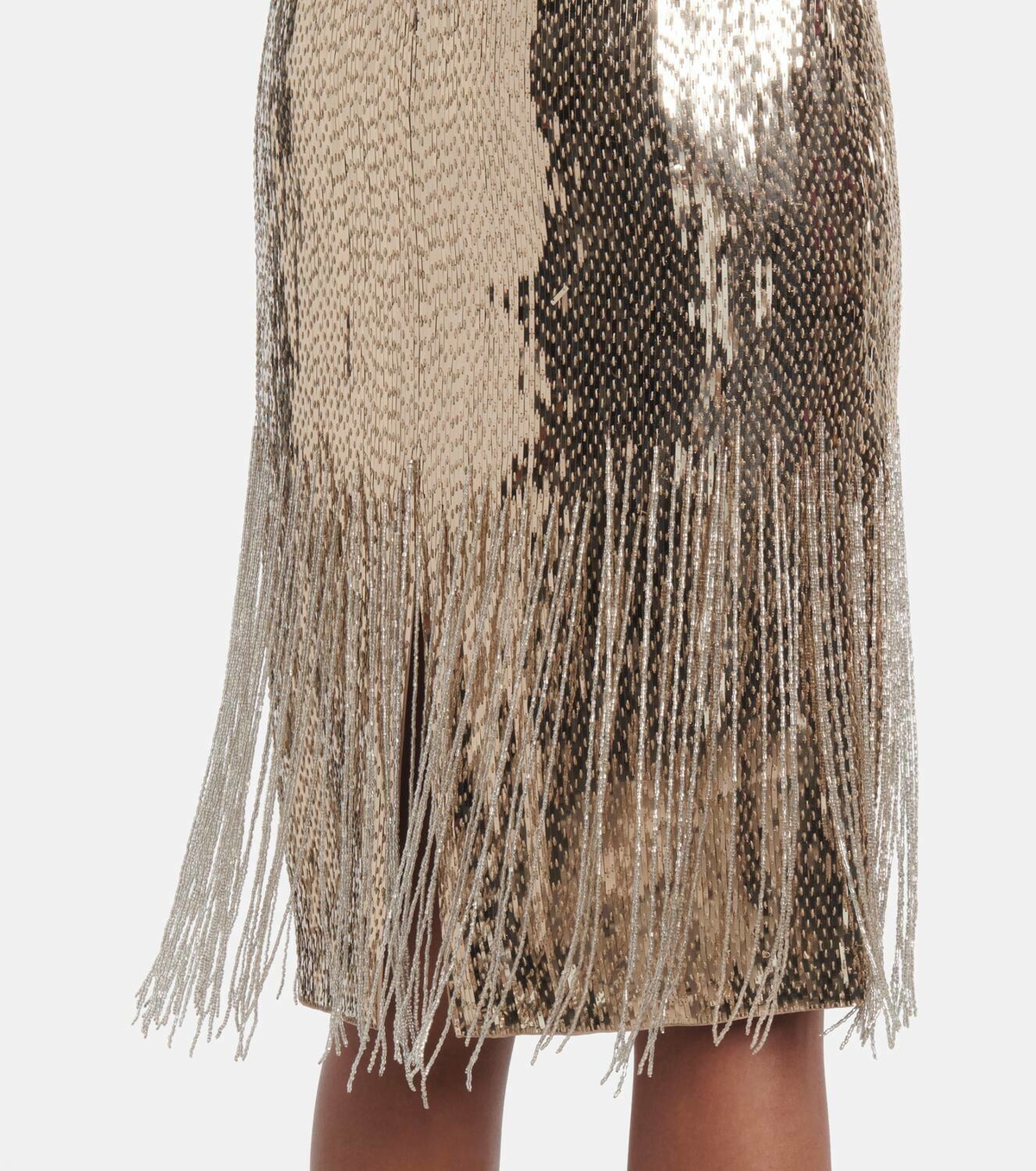 Ralph Lauren Collection Dolley embellished silk midi dress