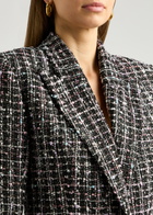 Balmain Metallic Bouclé Tweed Blazer Multicoloured 1