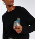 Judith Leiber Couture Pigeon embellished clutch