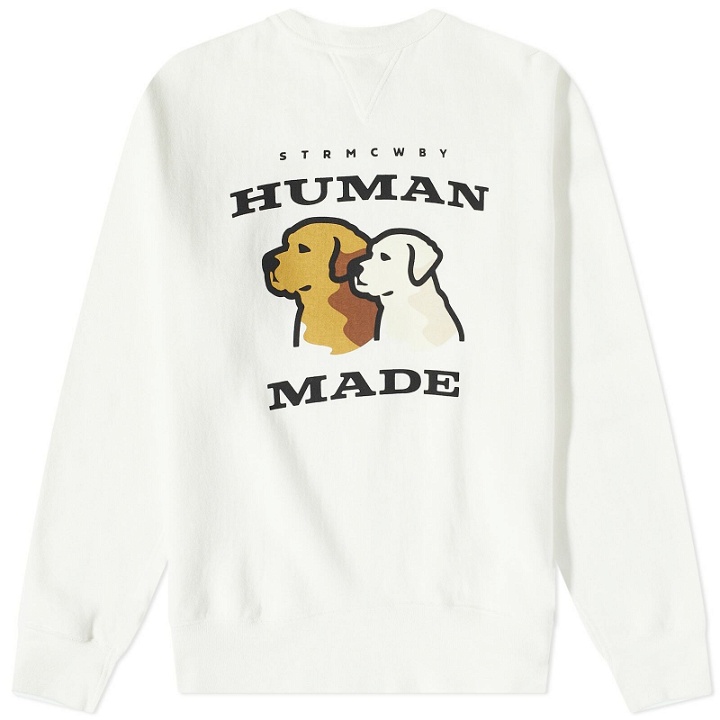 Photo: Human Made Men's Dogs Crew Sweat in White