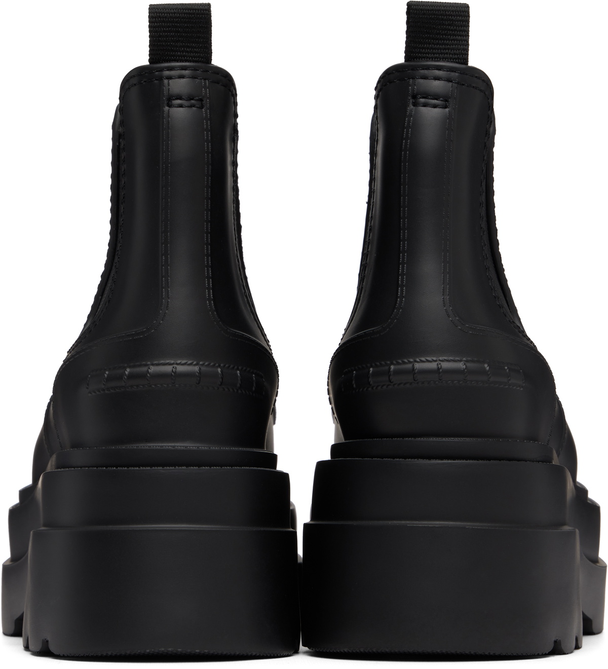 Alexander Wang Black Carter Platform Rain Boots