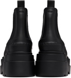Alexander Wang Black Carter Platform Rain Boots
