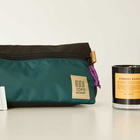 Topo Designs Dopp Kit Wash Bag in Botanic Green& Black