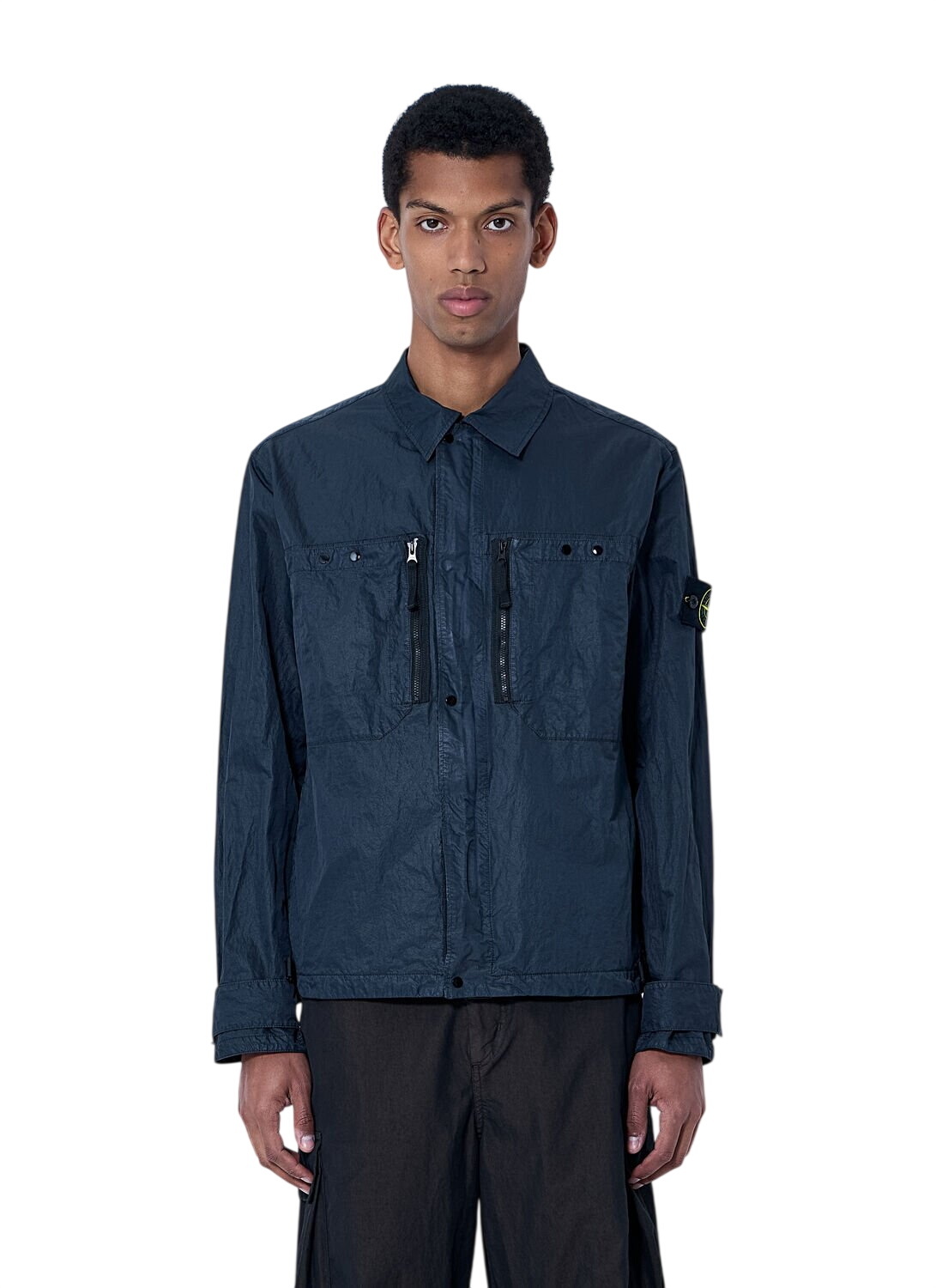 Stone Island Micro Reps Trench Jacket Black Stone Island
