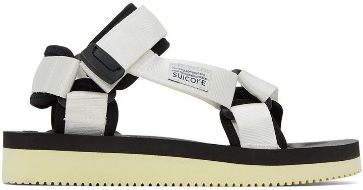 Photo: Suicoke White & Black Depa-V2 sandals