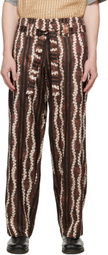 Nicholas Daley Brown & White Roketsu-Dyed Trousers