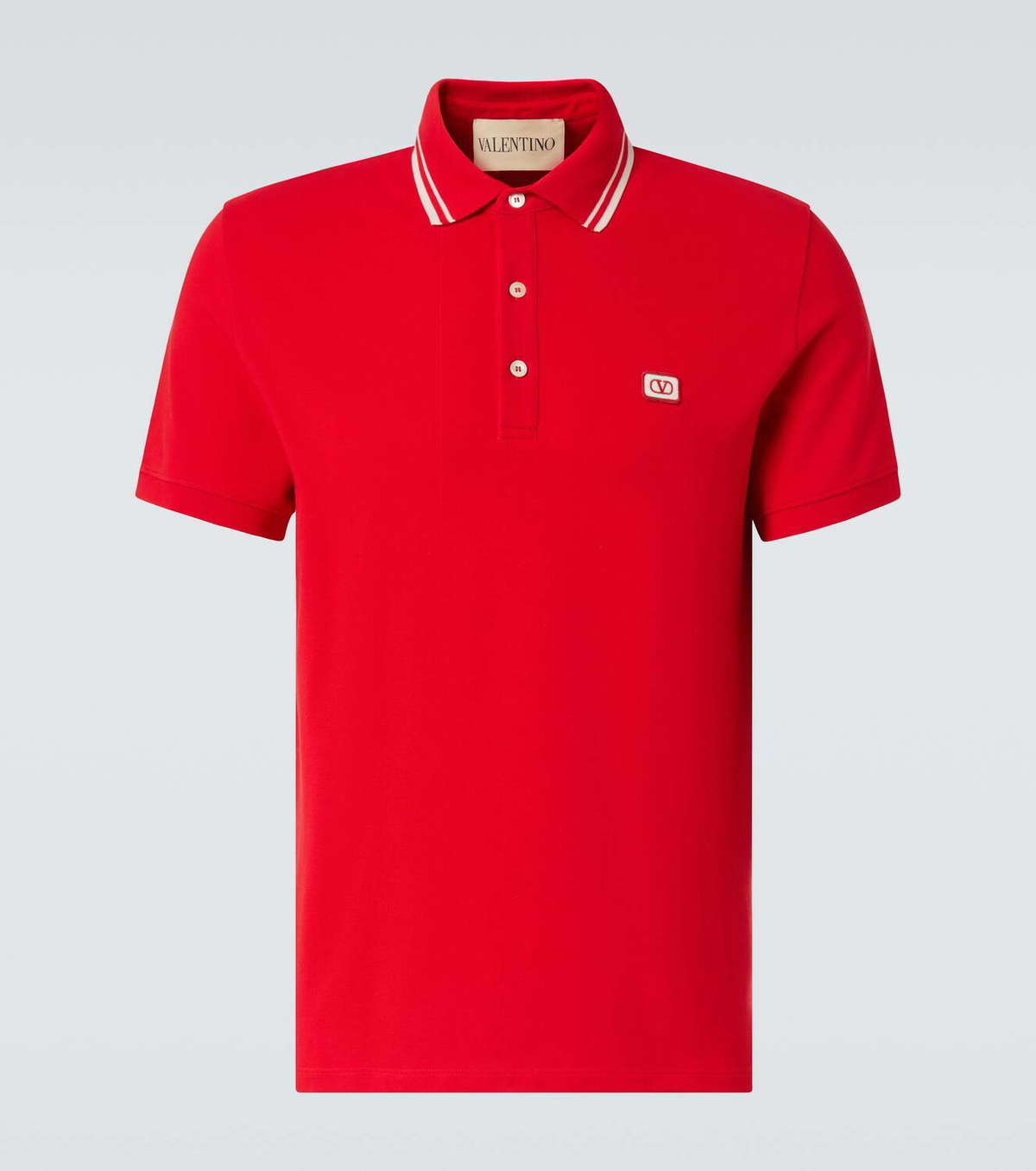 Valentino VLogo cotton piqué polo shirt