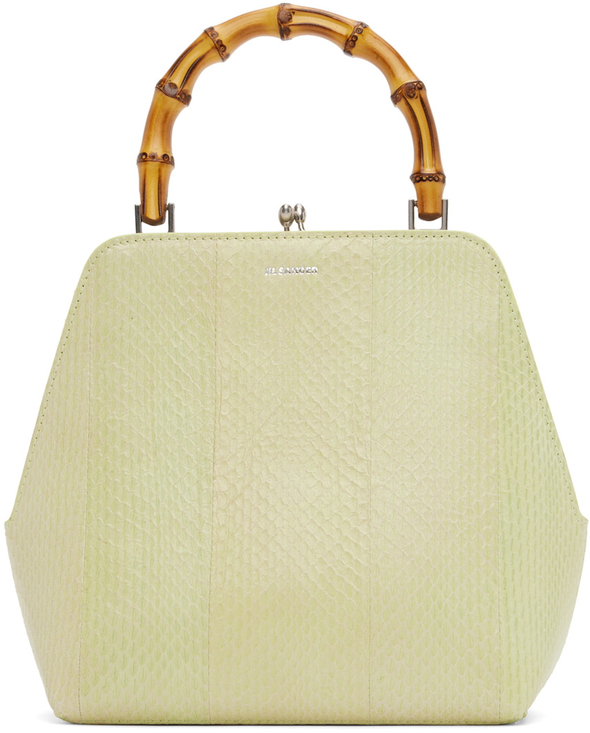 Jil Sander Green Small Goji Bag Jil Sander