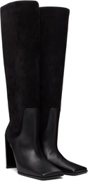 ALAÏA Black Square Knee Boots