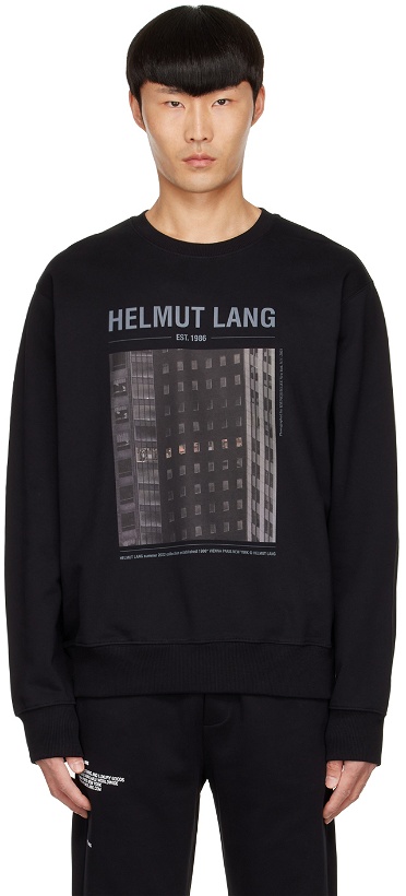 Photo: Helmut Lang Black Cotton Sweatshirt
