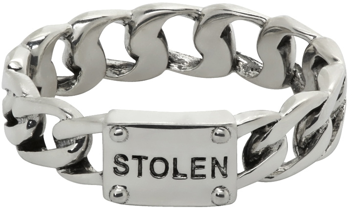 Photo: Stolen Girlfriends Club Silver Curb Slim Ring