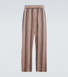 The Elder Statesman - Leisure Stripe cashmere-blend pants