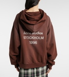 Acne Studios Logo cotton-blend fleece hoodie