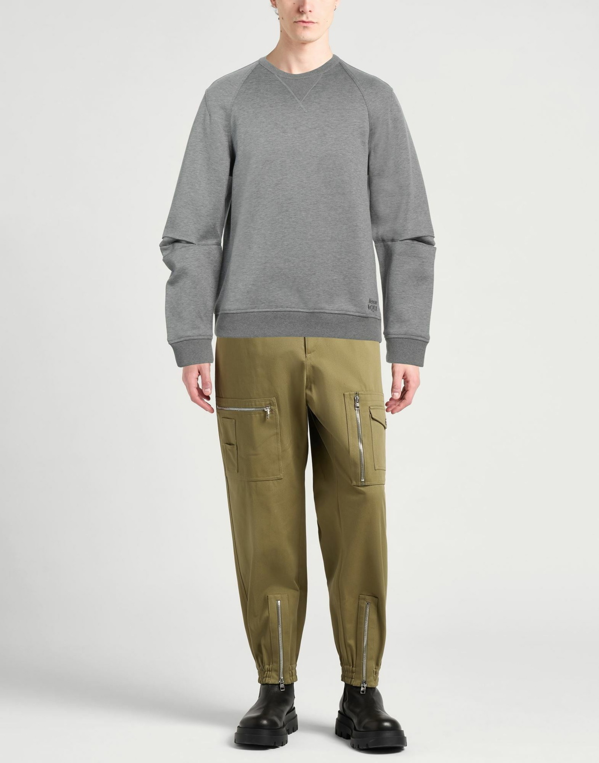 Mcqueen Mens Sweatshirt in Grey