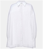 The Attico Oversized balloon-sleeve cotton shirt