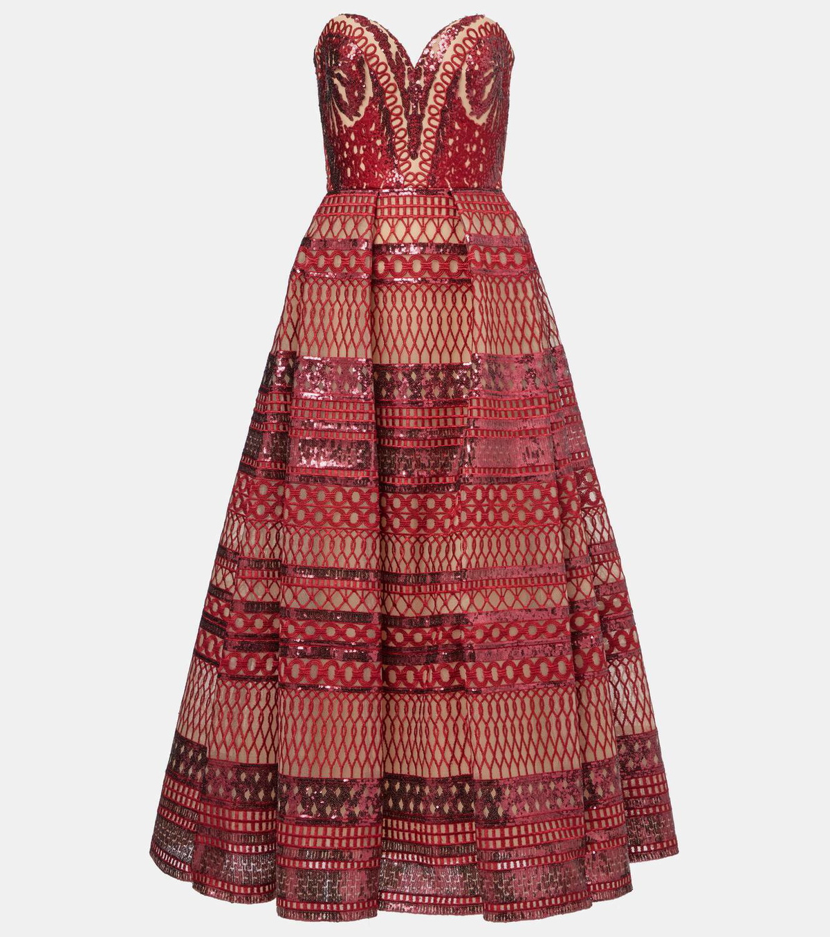 Shimmering Sequined Corset Gown: Embrace Hollywood Glamour with Portia & Scarlett
