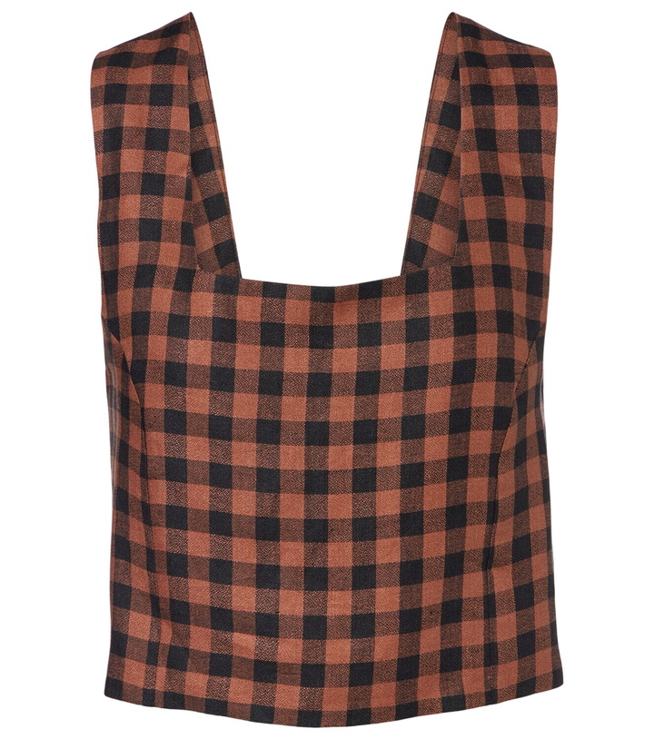 Photo: Asceno Checked linen top