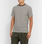 Officine Generale - Striped Cotton-Jersey T-Shirt - Navy