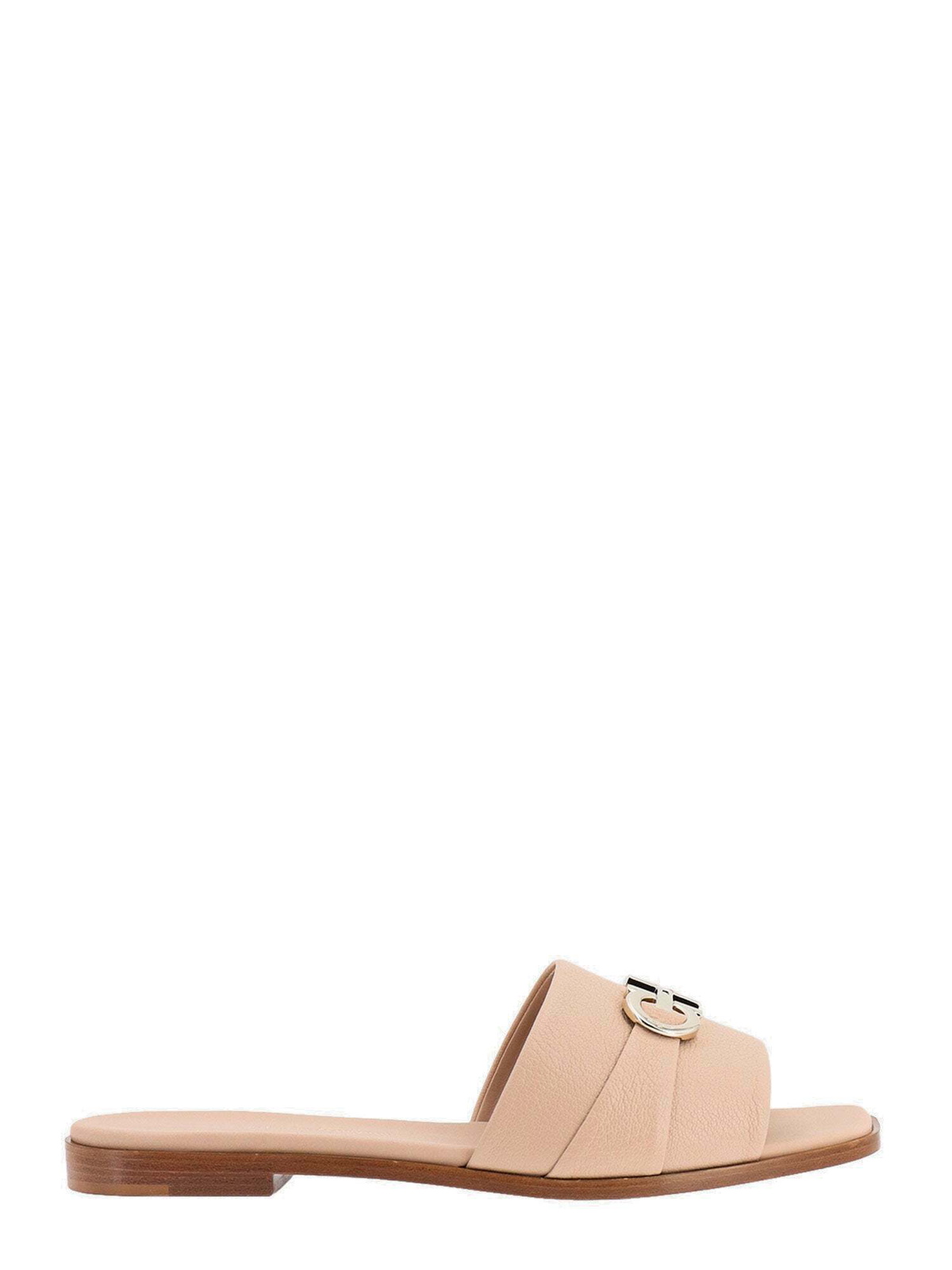 ★FERRAGAMO★ Oria Double Gancini Sandals Pink 01E565758085 Ferragamo Oria Pink Womens Salvatore Ferragamo