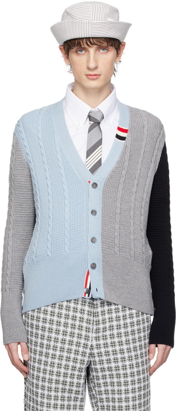 Photo: Thom Browne Multicolor Funmix Cardigan