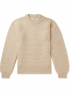 Séfr - Leonard Crochet-Knit Alpaca-Blend Sweater - Neutrals