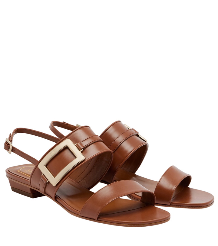 Photo: Roger Vivier Belle Vivier leather slingback sandals