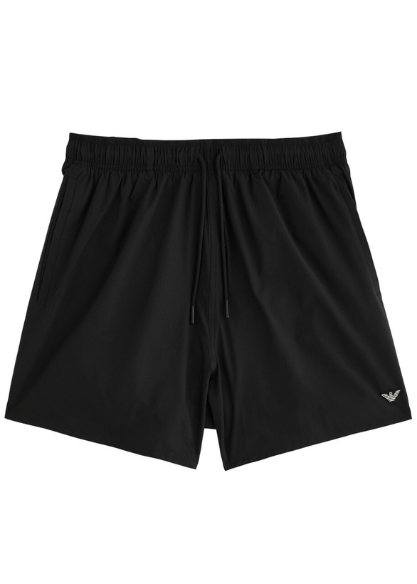 Photo: Emporio Armani Logo Shell Swim Shorts Black